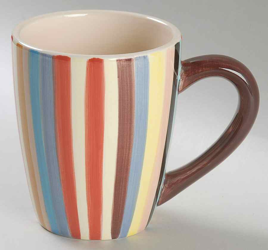 Sedona Stripe Mug by Tabletops Unlimited-1