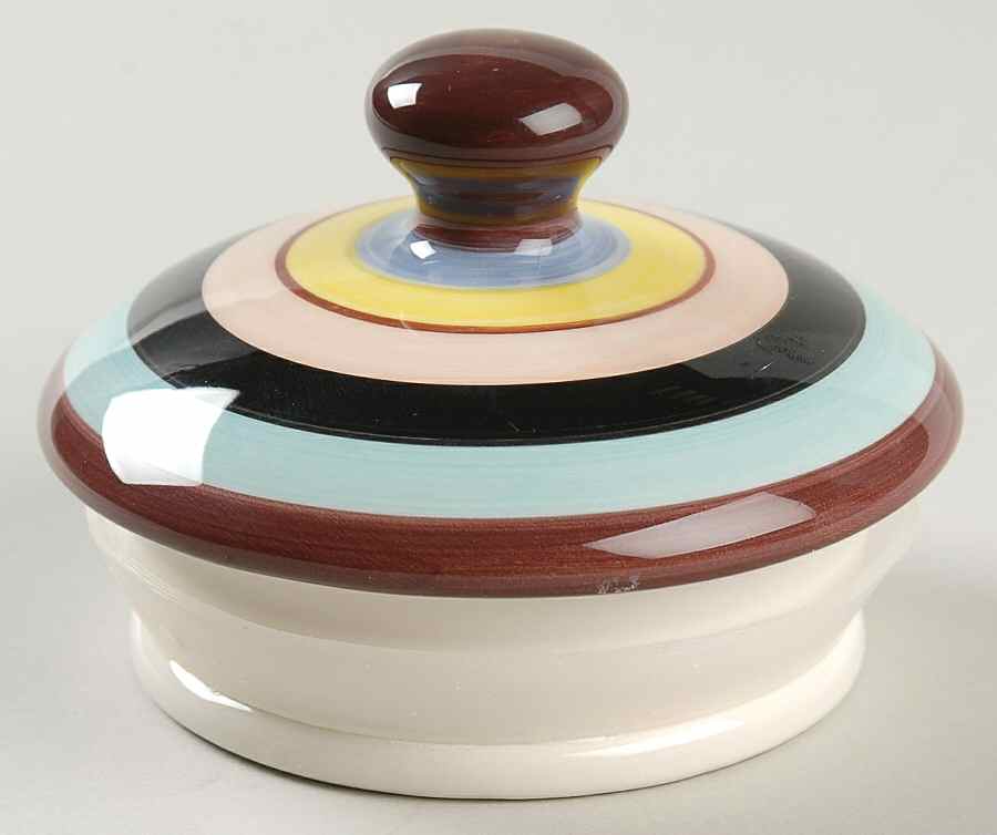 Sedona Stripe Lid for Small Canister by Tabletops Unlimited-1