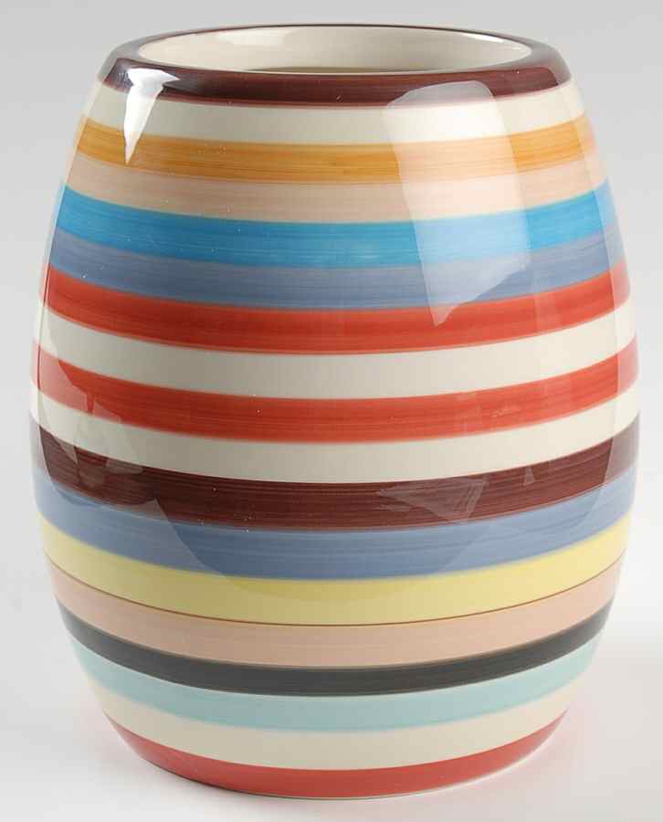 Sedona Stripe Extra Large Canister No Lid by Tabletops Unlimited-1