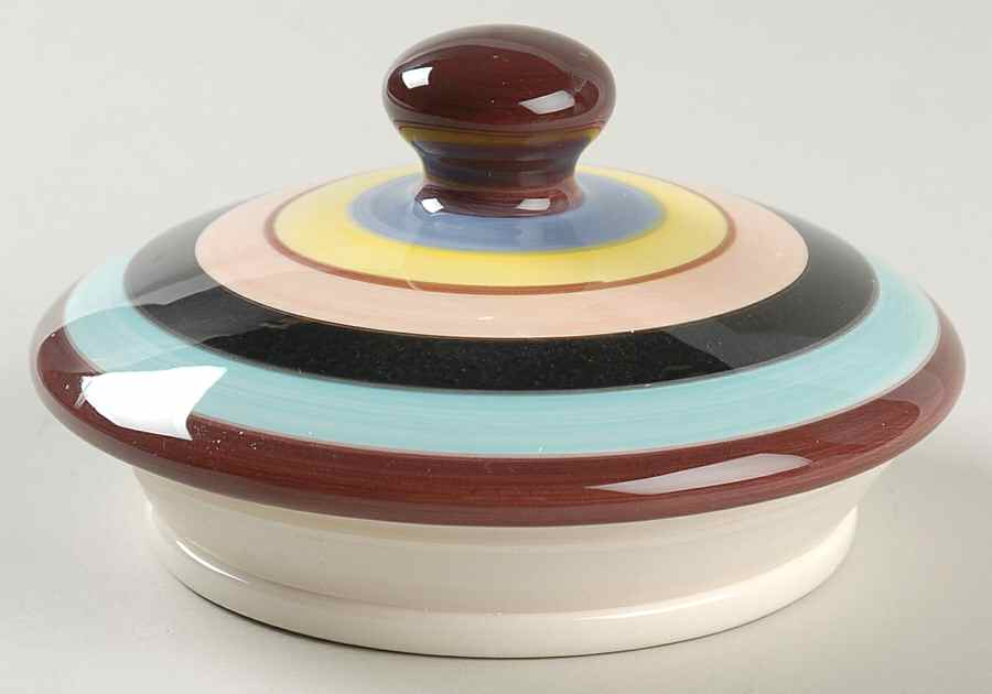 Sedona Stripe Lid for Extra Large Canister by Tabletops Unlimited-1
