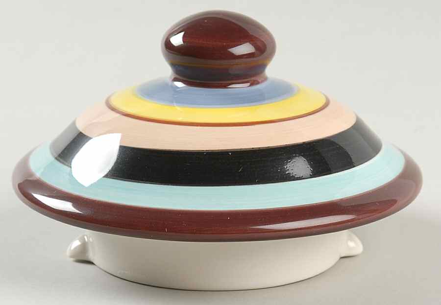 Sedona Stripe Lid for Teapot by Tabletops Unlimited-1