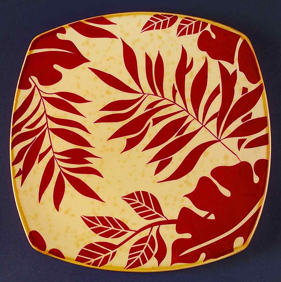 Sunset Palm Dinner Plate by Tabletops Unlimited-1