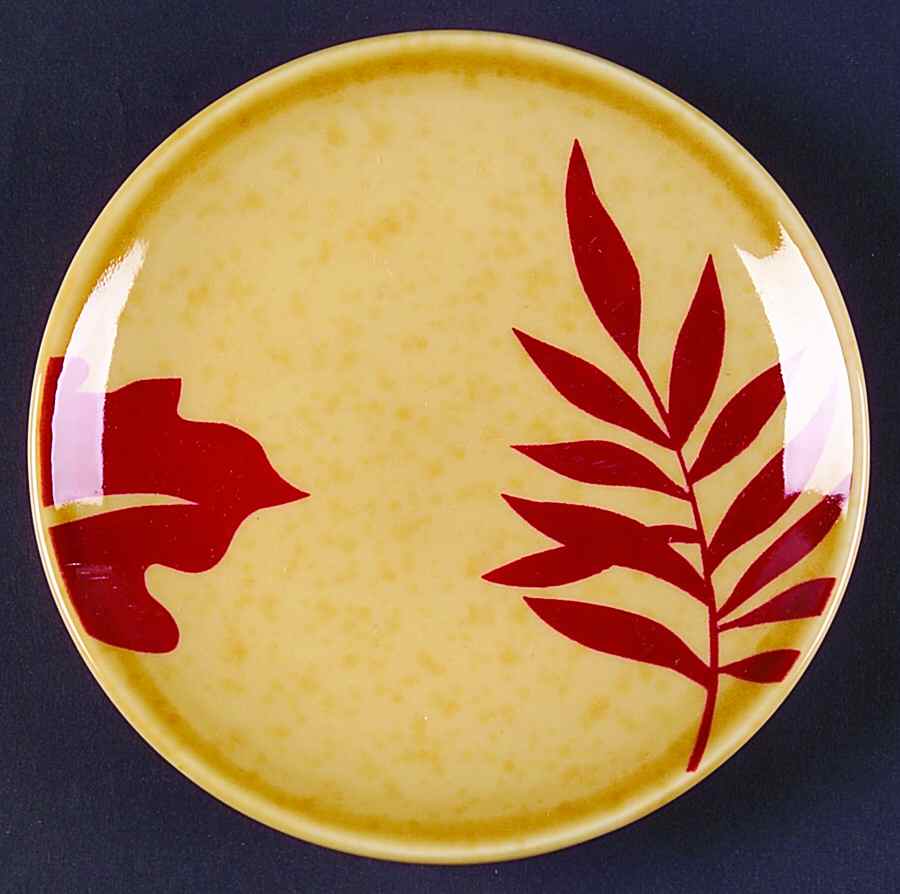 Sunset Palm Canape Plate by Tabletops Unlimited-1