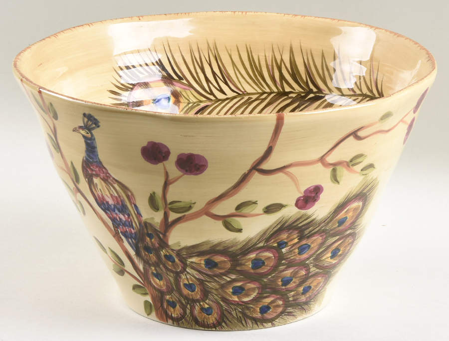 Peacock 11" Round Deep Bowl by Tabletops Unlimited-1