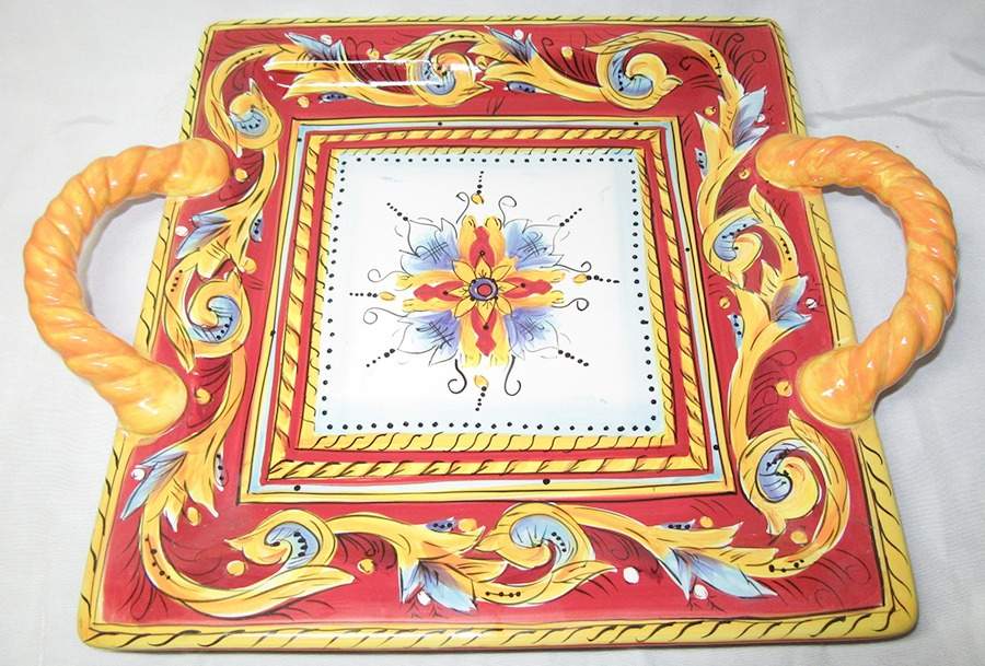 Renaissance Handled Tray by Tabletops Unlimited-1