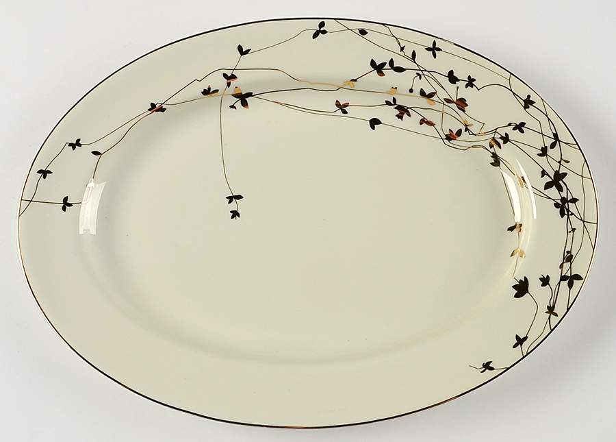 Snowfall Splendor 14" Oval Serving Platter by Target-1