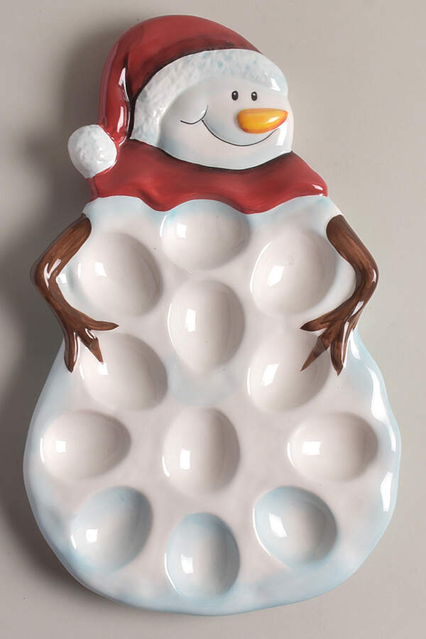 Winterland Deviled Egg Plate by Tabletops Unlimited-1