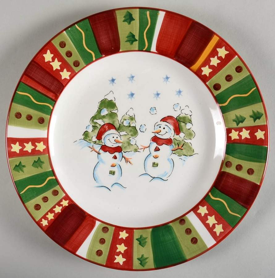 Winterland Dinner Plate by Tabletops Unlimited-1