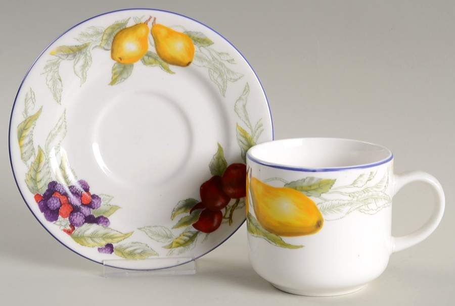 TTO18 Flat Cup & Saucer Set by Totally Today-1