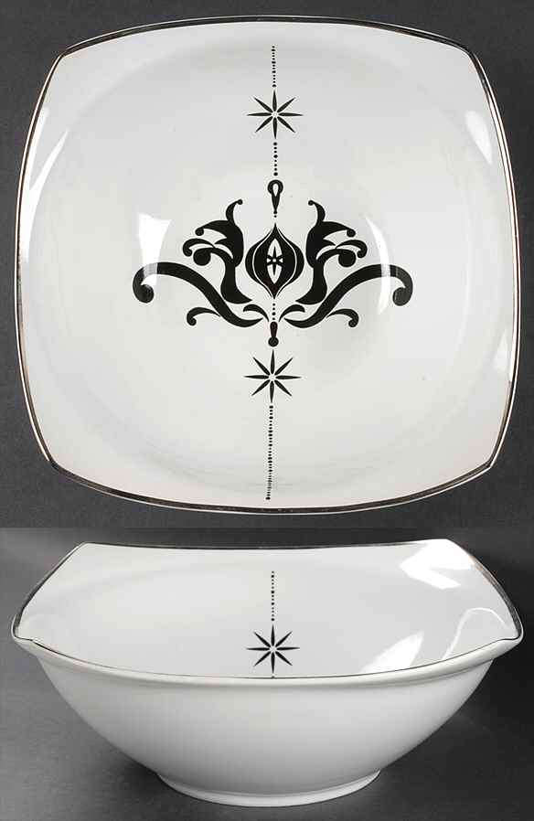 Arctic Solstice Damask 9" Square Serving Bowl by Target-1