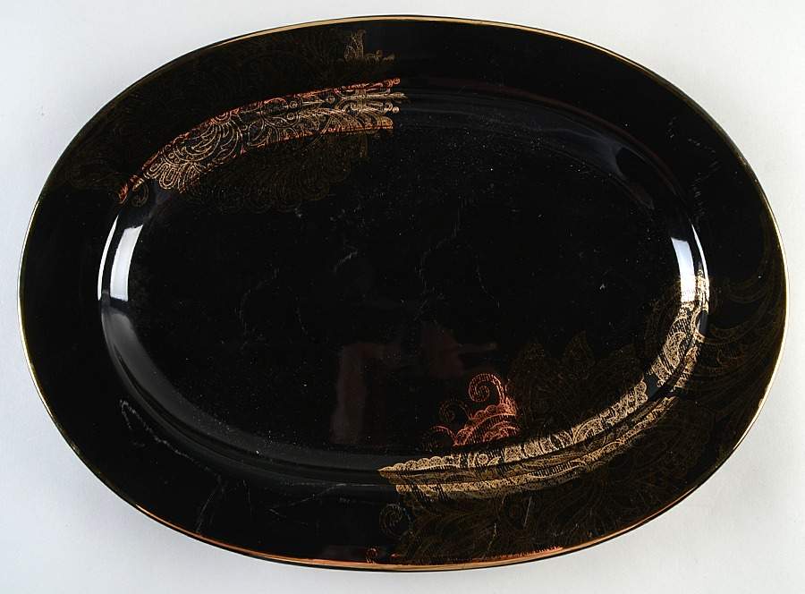 Gilded Noel 16" Oval Serving Platter by Target-1