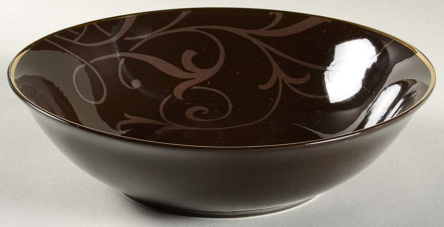 Snowfall Splendor Brown 10" Round Serving Bowl by Target-1