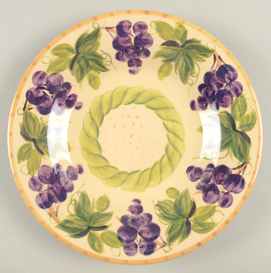 Provincial Grapes Melamine Dinner Plate by Tabletops Unlimited-1