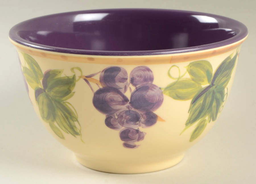 Provincial Grapes Melamine All Purpose Bowl by Tabletops Unlimited-1