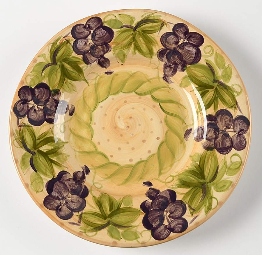 Provincial Grapes Salad Plate by Tabletops Unlimited-1