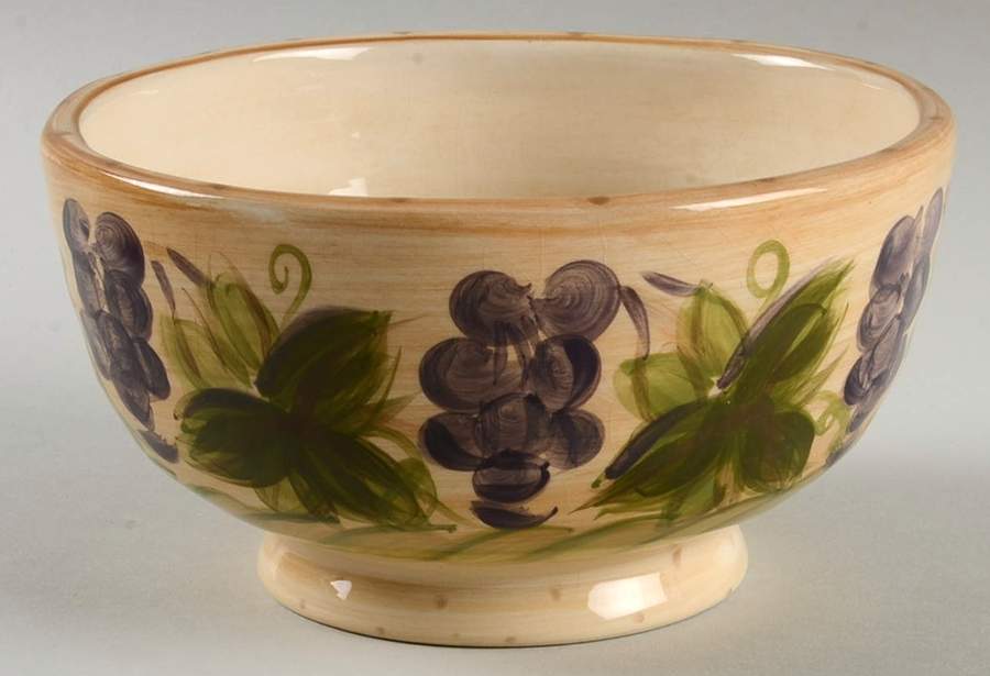 Provincial Grapes Coupe Cereal Bowl by Tabletops Unlimited-1