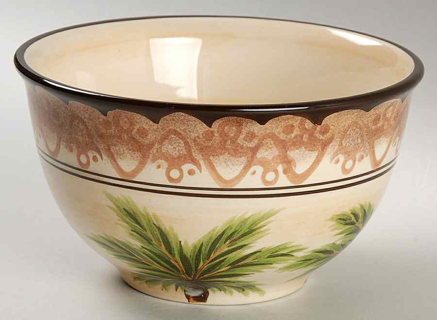 Palm Tree Soup/Cereal Bowl by Tabletops Unlimited-1
