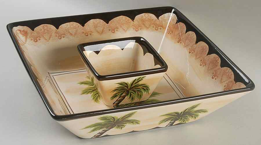 Palm Tree (2 Piece) Chip & Dip Set by Tabletops Unlimited-1
