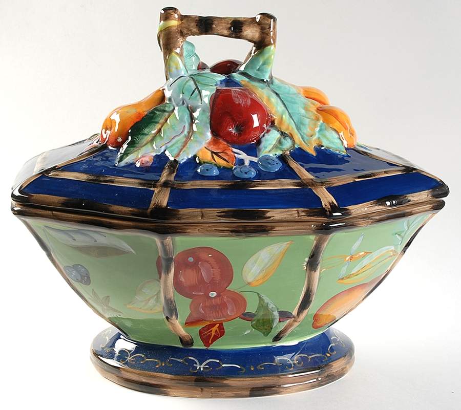 Viridian Tureen &  Lid by Tracy Porter-1