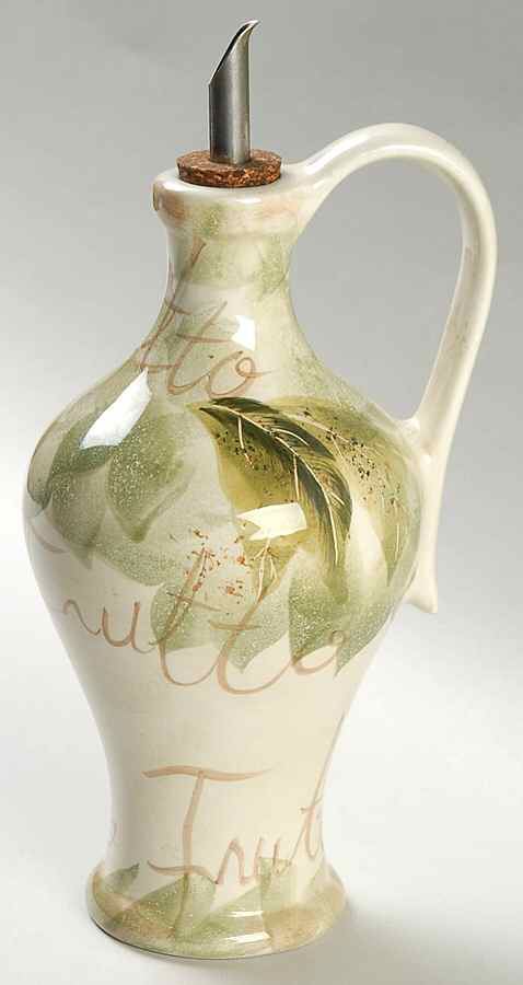 Mixed Fruits Oil Jar & Drizzle Spout by Tabletops Unlimited-1