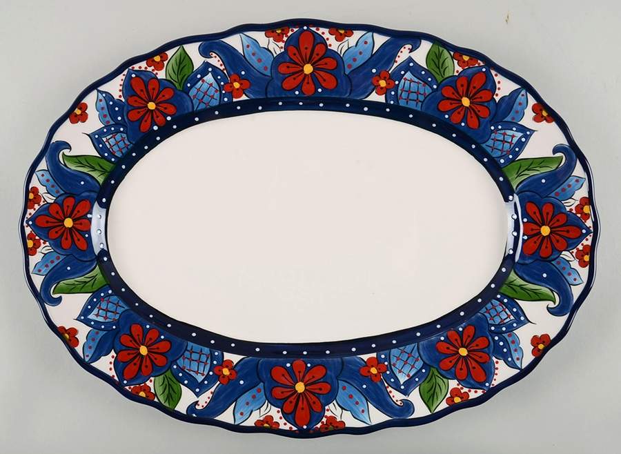 Toluca 17" Oval Serving Platter by Tabletops Unlimited-1