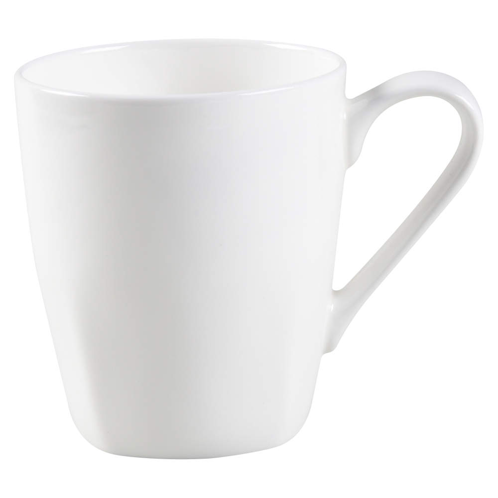 Quattro White Mug by Tabletops Unlimited-1