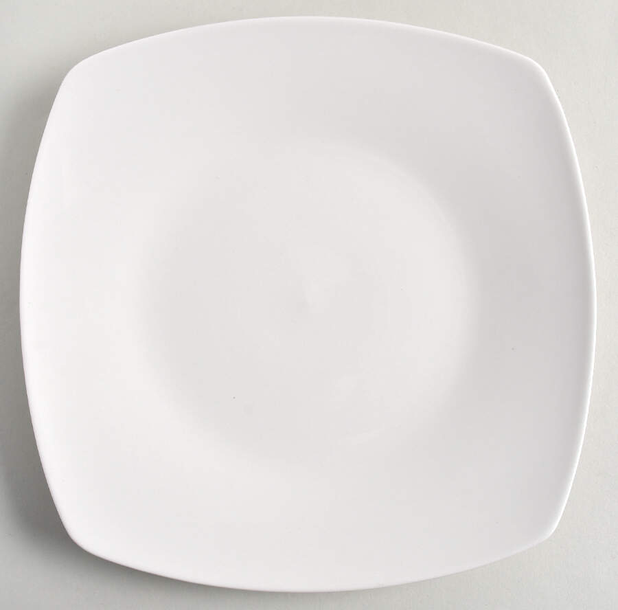 Quattro White Square Luncheon Plate by Tabletops Unlimited-1