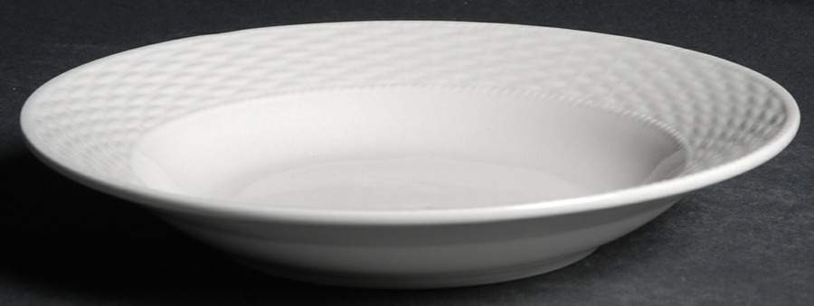 Basketweave Rim Soup Bowl by Tabletops Unlimited-1