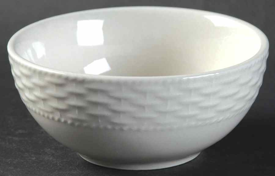 Basketweave Fruit/Dessert (Sauce) Bowl by Tabletops Unlimited-1