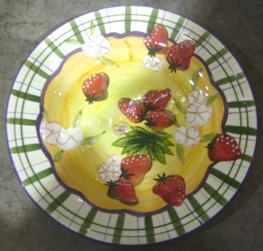 Strawberry Dinner Plate by Tabletops Unlimited-1
