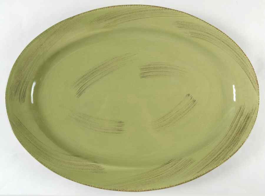 Sonoma Celadon 18" Oval Serving Platter by Tag Ltd-1