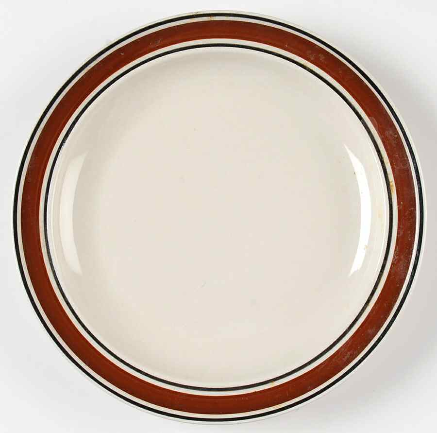 Halo Brown Salad Plate by Tienshan-1