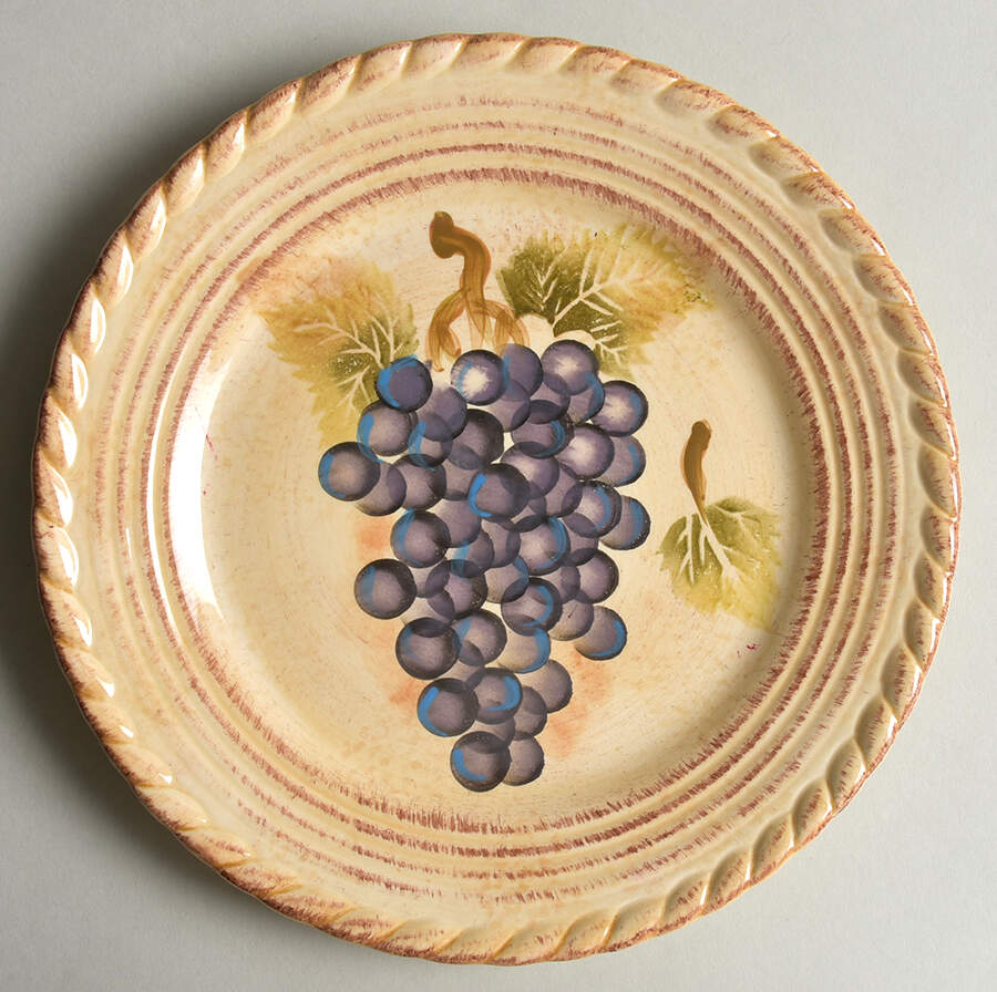Vintage Grape (Scalloped) Salad Plate by Tabletops Unlimited-1