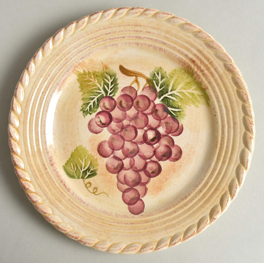 Vintage Grape (Scalloped) Salad Plate by Tabletops Unlimited-1