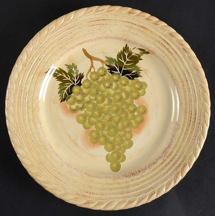 Vintage Grape (Scalloped) Dinner Plate by Tabletops Unlimited-1
