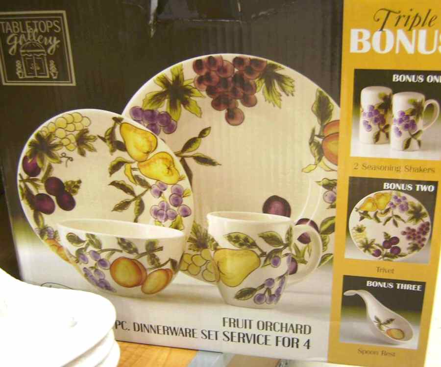 Fruit Orchard Dinner Plate by Tabletops Unlimited-1