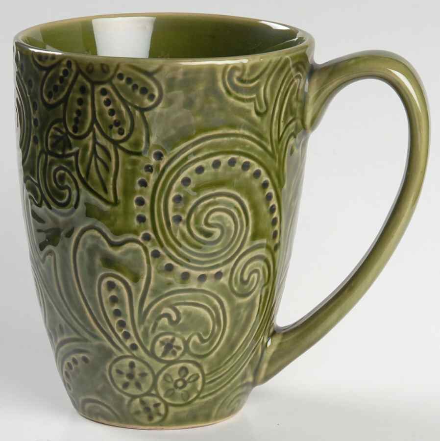 Laguna Green Mug by Tabletops Unlimited-1