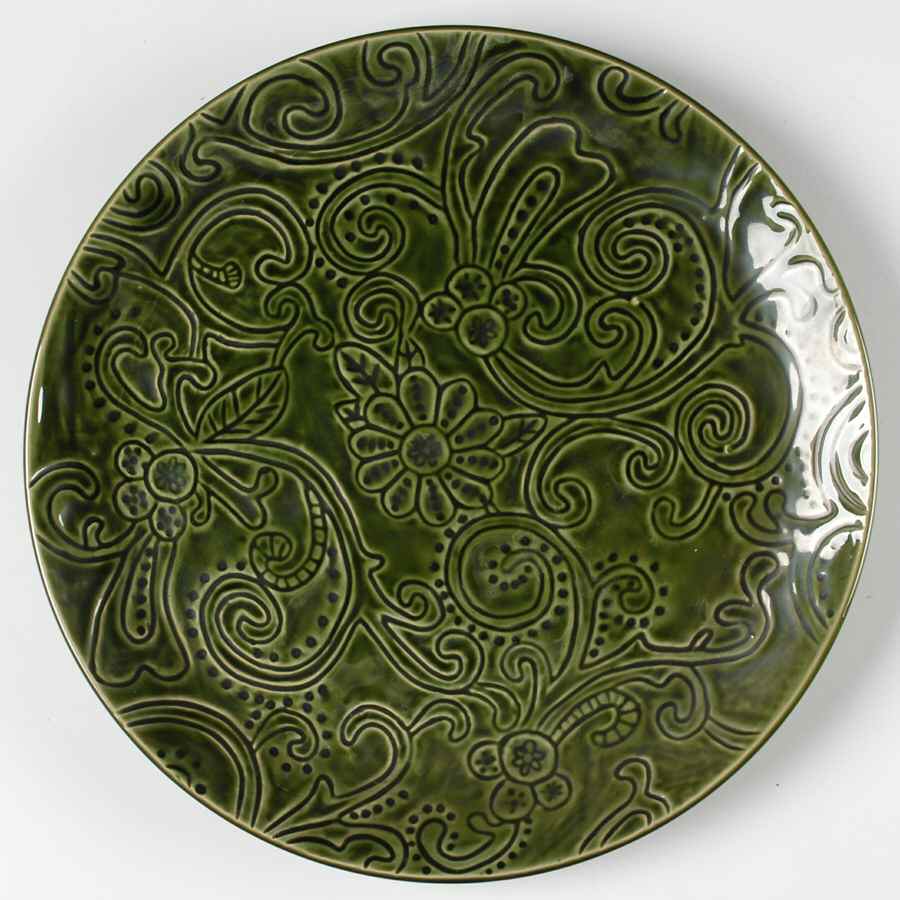 Laguna Green Dinner Plate by Tabletops Unlimited-1