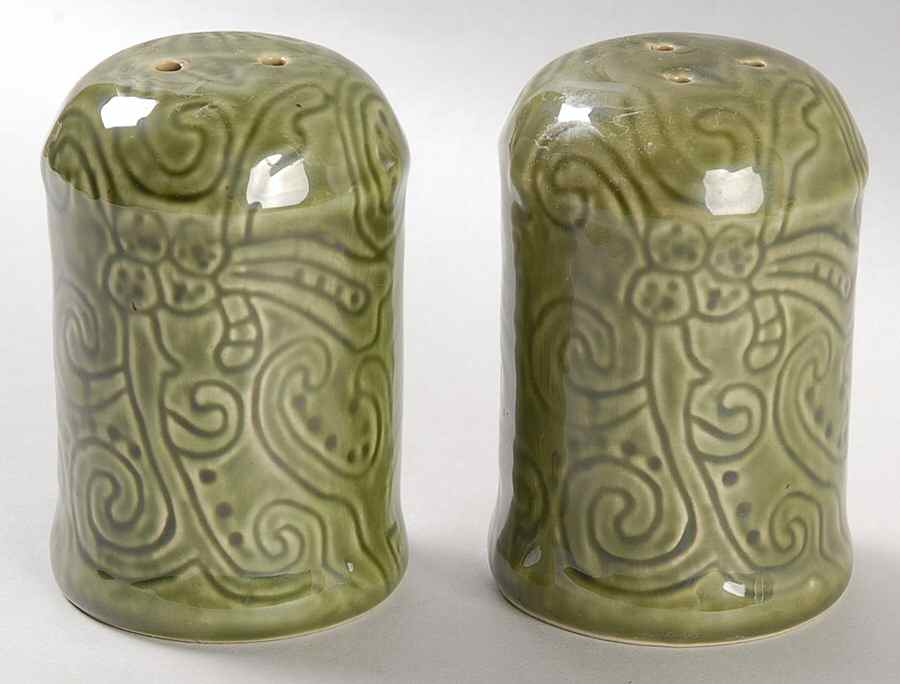 Laguna Green Salt & Pepper Set by Tabletops Unlimited-1