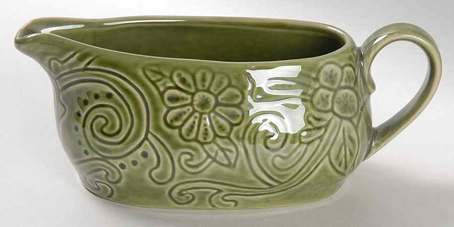 Laguna Green Gravy Boat by Tabletops Unlimited-1