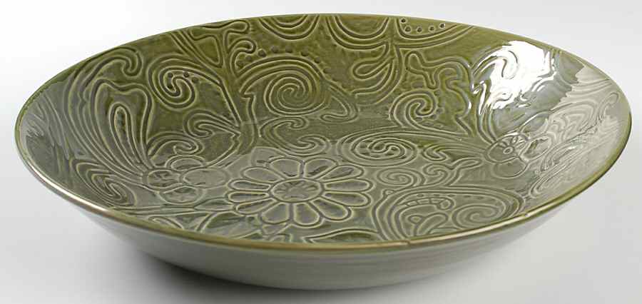 Laguna Green 13" Pasta Serving Bowl by Tabletops Unlimited-1