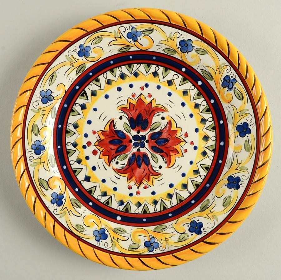 Tuscany Flower Salad Plate by Tabletops Unlimited-1