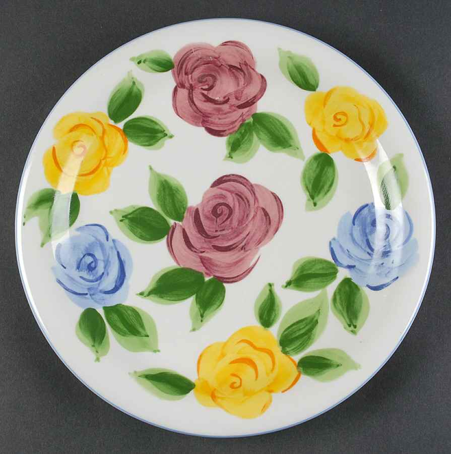 Rose Fantasy Dinner Plate by Tabletops Unlimited-1
