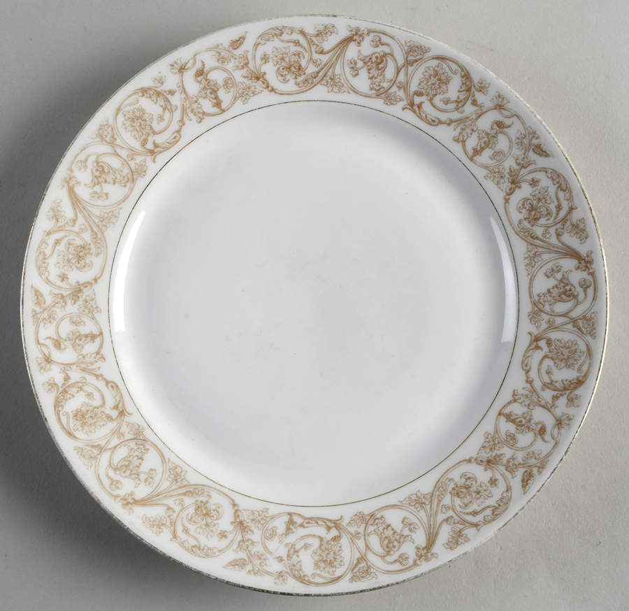 Dorique Tan Dinner Plate by Tressemanes & Vogt-1