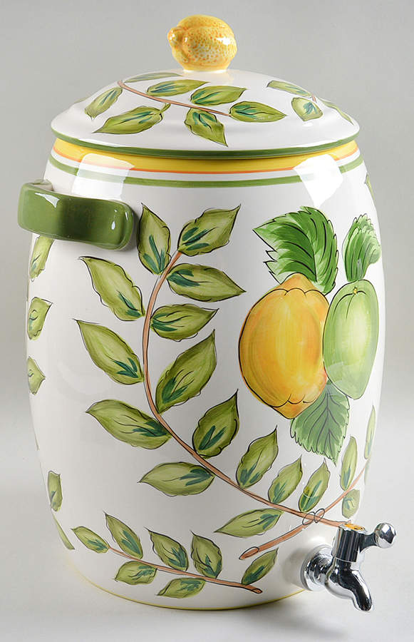 Lemon Wreath Samovar & Lid by Tabletops Unlimited-1