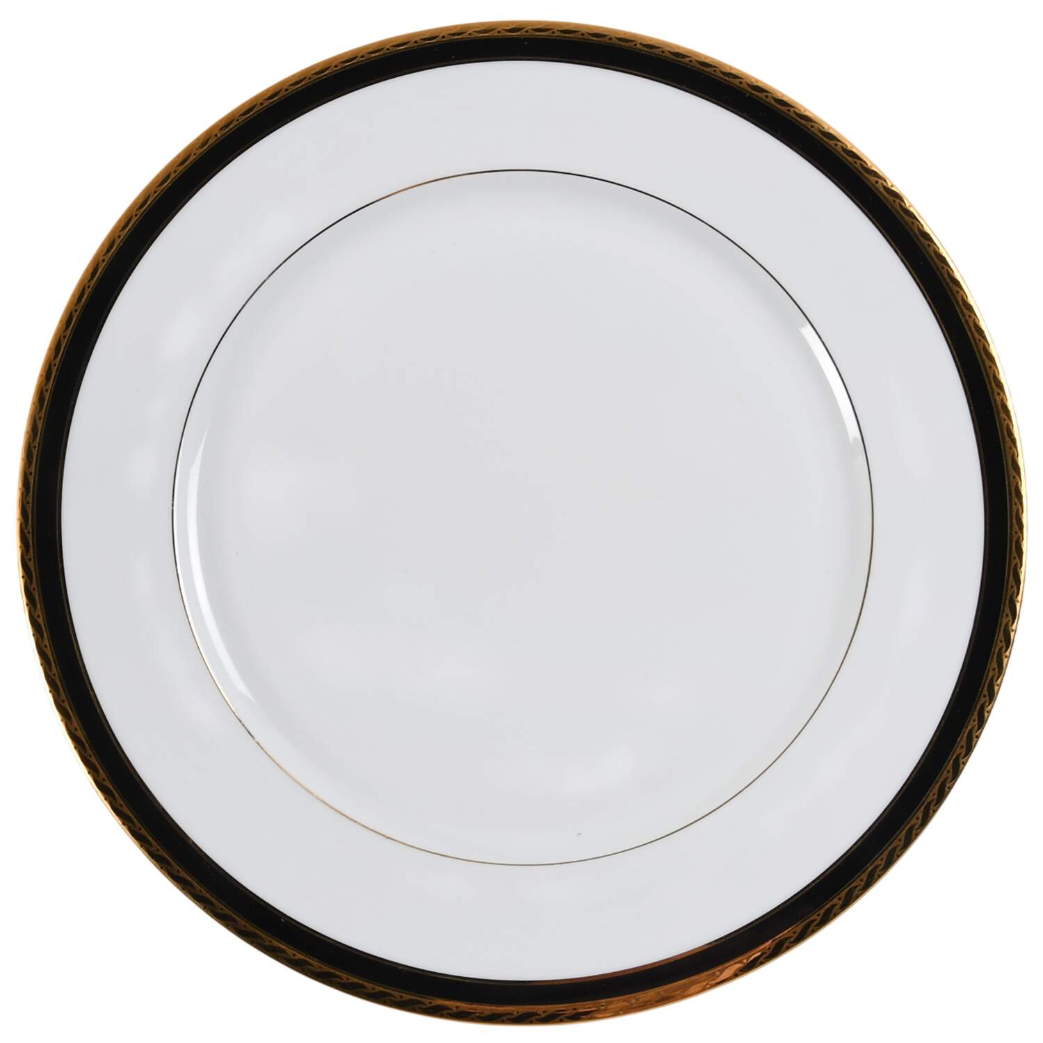 Black Band 12" Chop Plate (Round Platter) by Tiffany-1