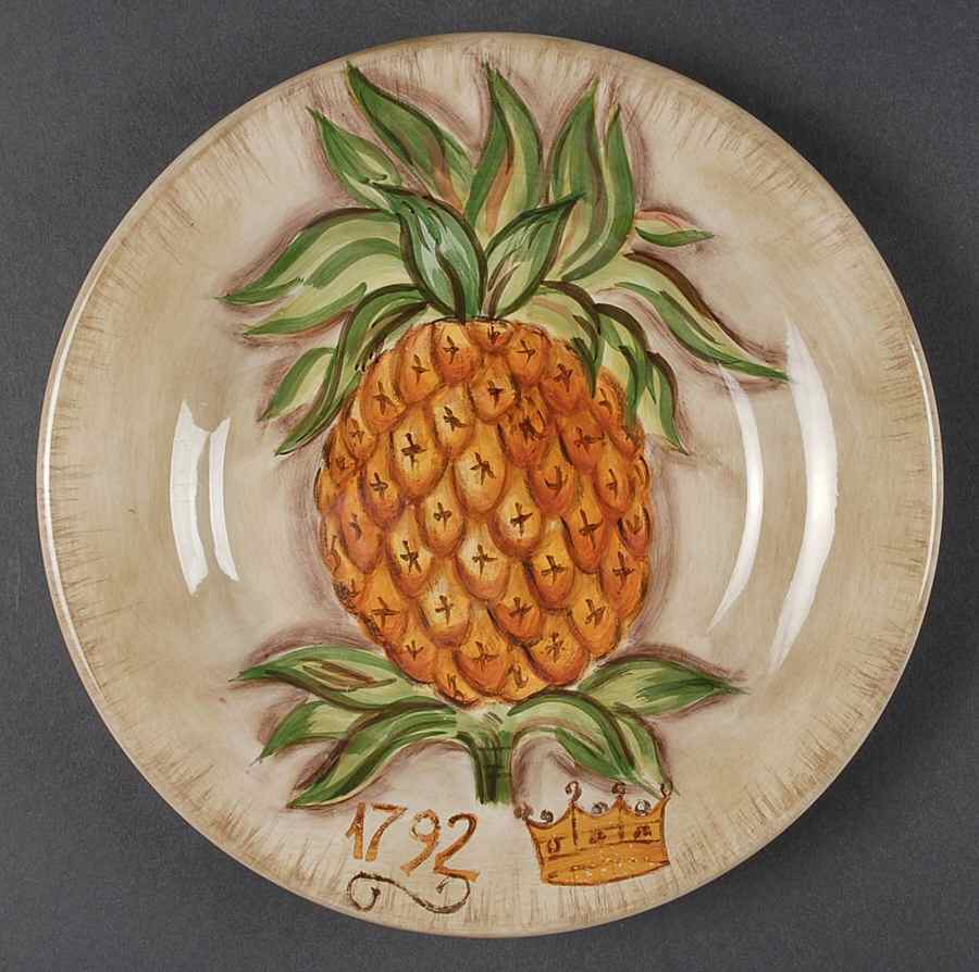 Tropical Pineapple Salad Plate by Tabletops Unlimited-1