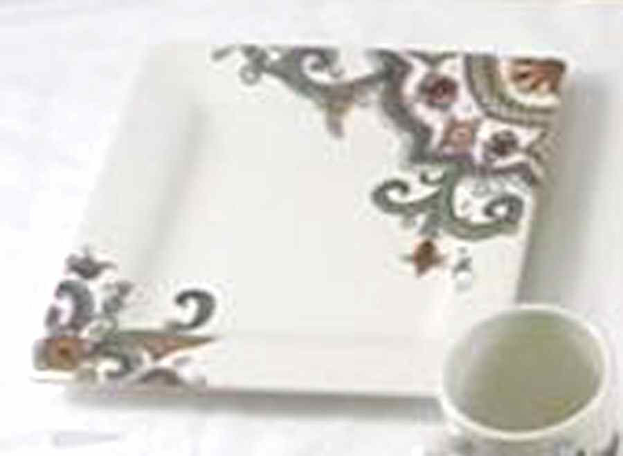 Cherine Square Dinner Plate by Tabletops Unlimited-1