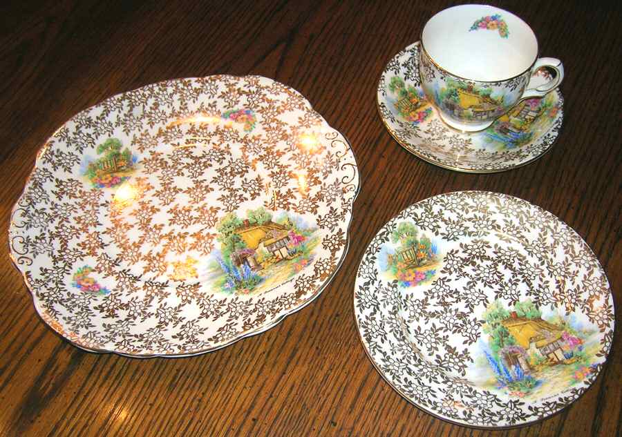 Somerset Cottage, A Dessert/Pie Plate by Taylor & Kent-1