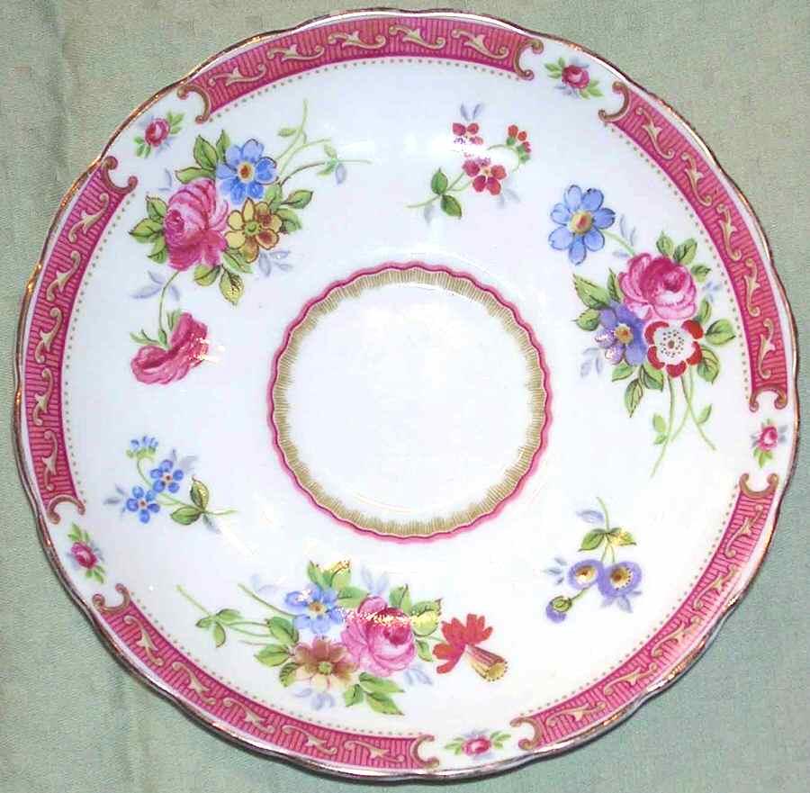 Lowestoft Pink Saucer by Tuscan - Royal Tuscan-1